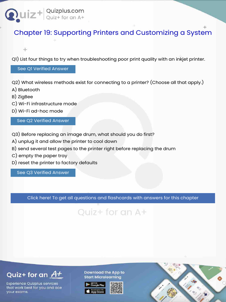 List Four Things to Try When Troubleshooting Poor Print Quality With an ...