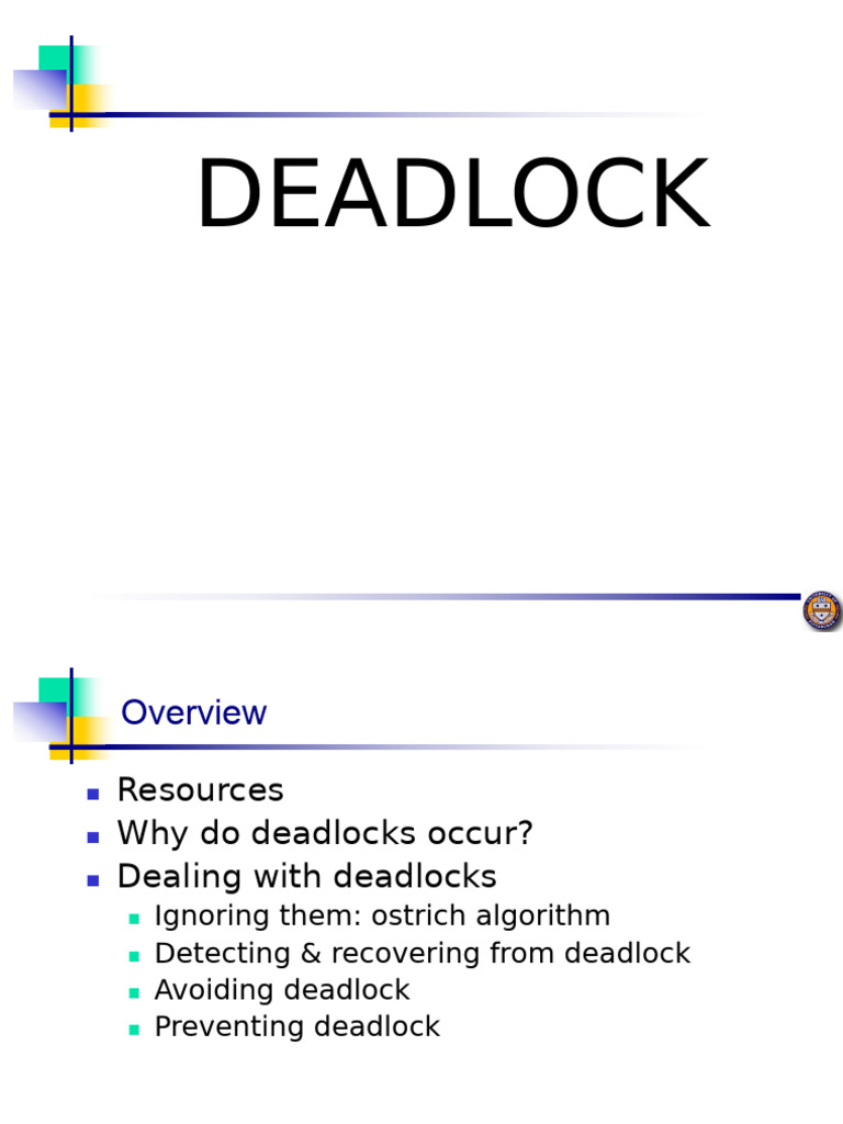 Deadlocks | PDF | Theoretical Computer Science | Computer Programming
