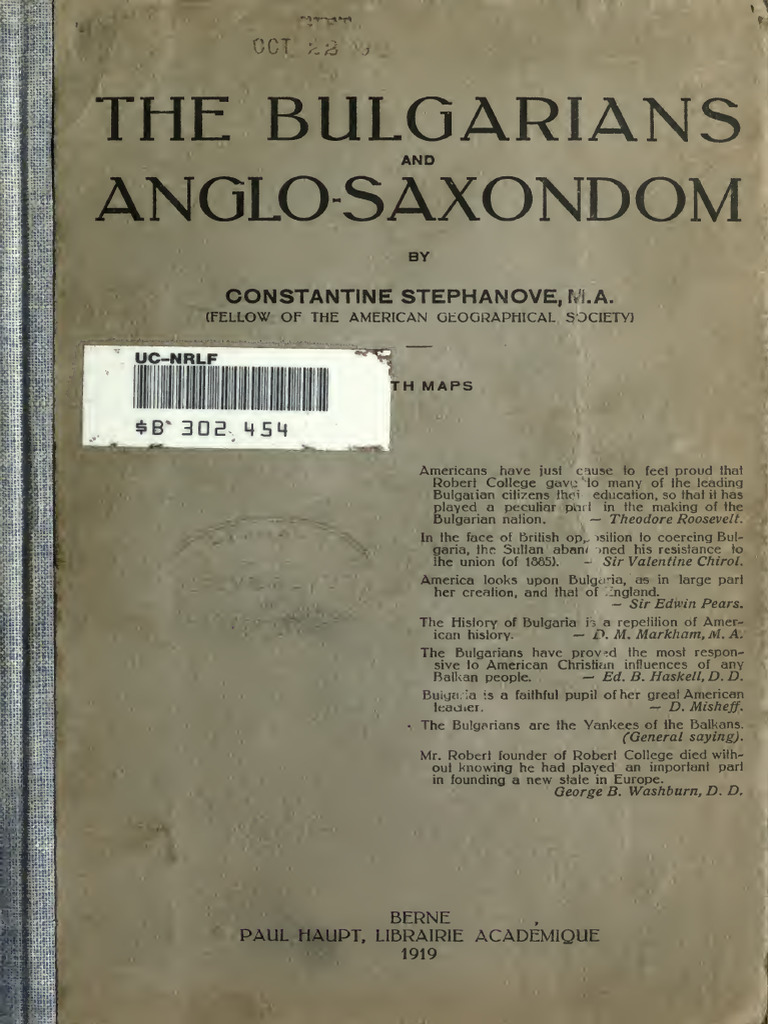 Bulgarians Anglos 00 Step Rich | PDF | Balkans | Slavs