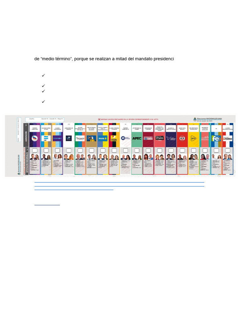 Elecciones Del 26 de Octubre de 2025 | PDF | Legislador | Elecciones