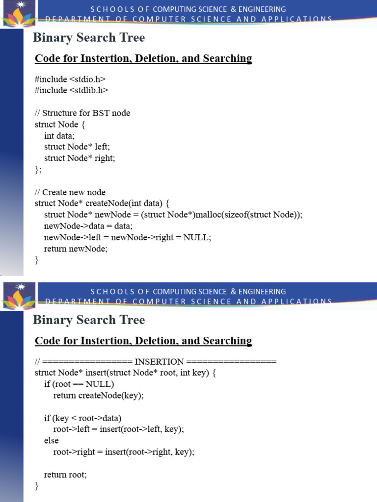 BST Insertion | PDF | Algorithms And Data Structures | Computer Programming