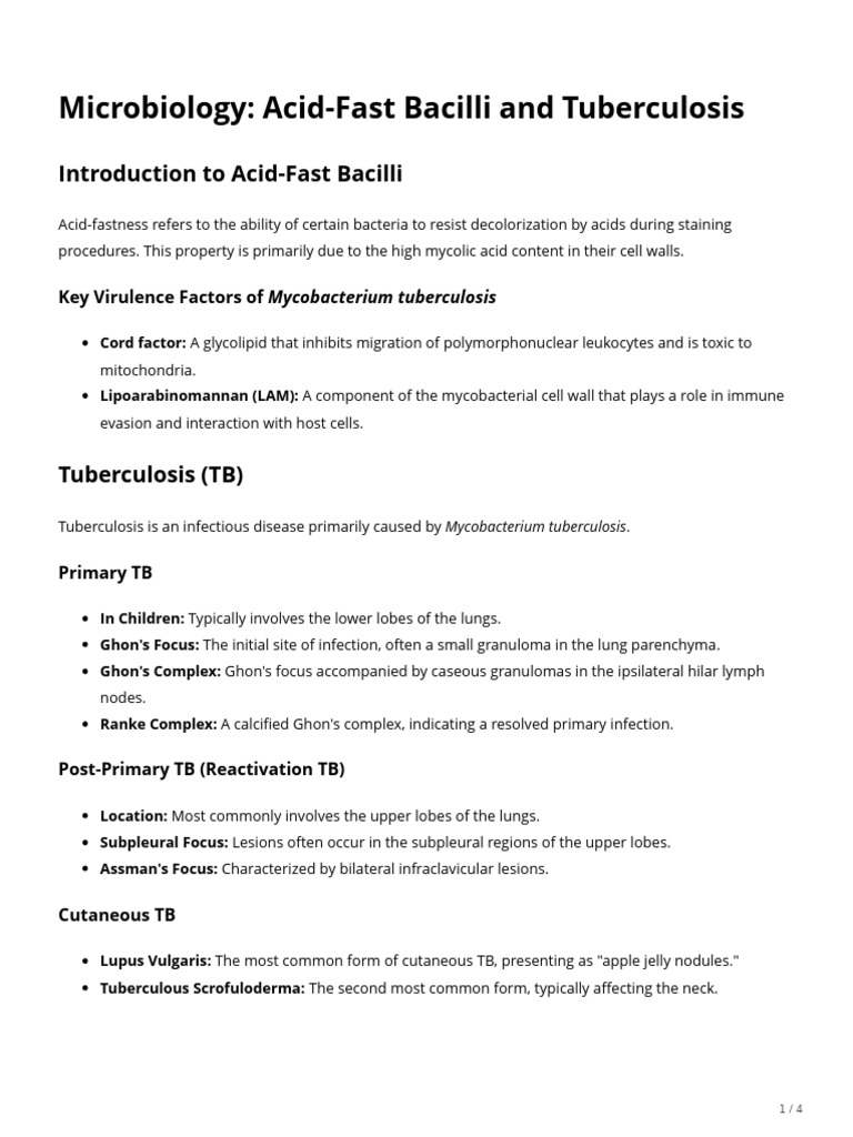 Microbiology-of-Tuberculosis | PDF | Tuberculosis | Microbiology