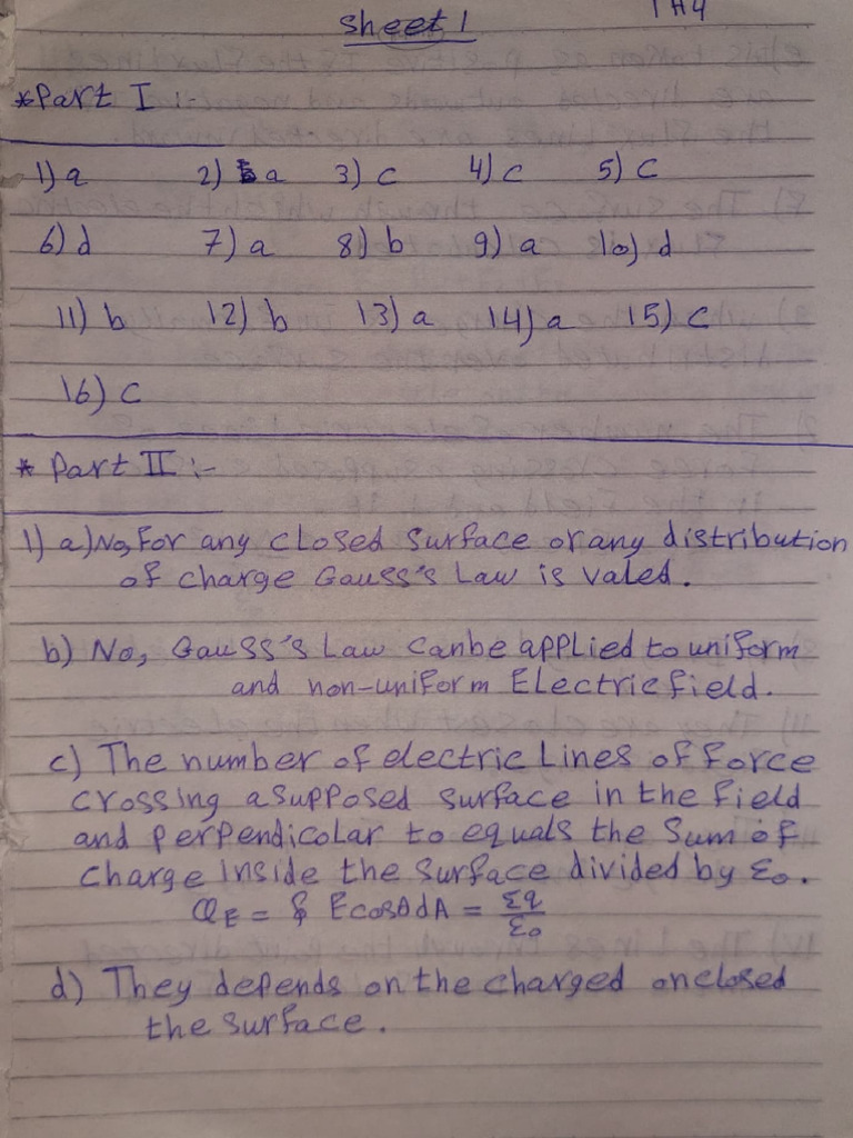 Sheet 1 Solution | PDF