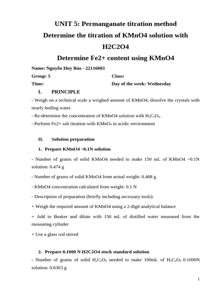 LAB REPORT unit 5 | PDF