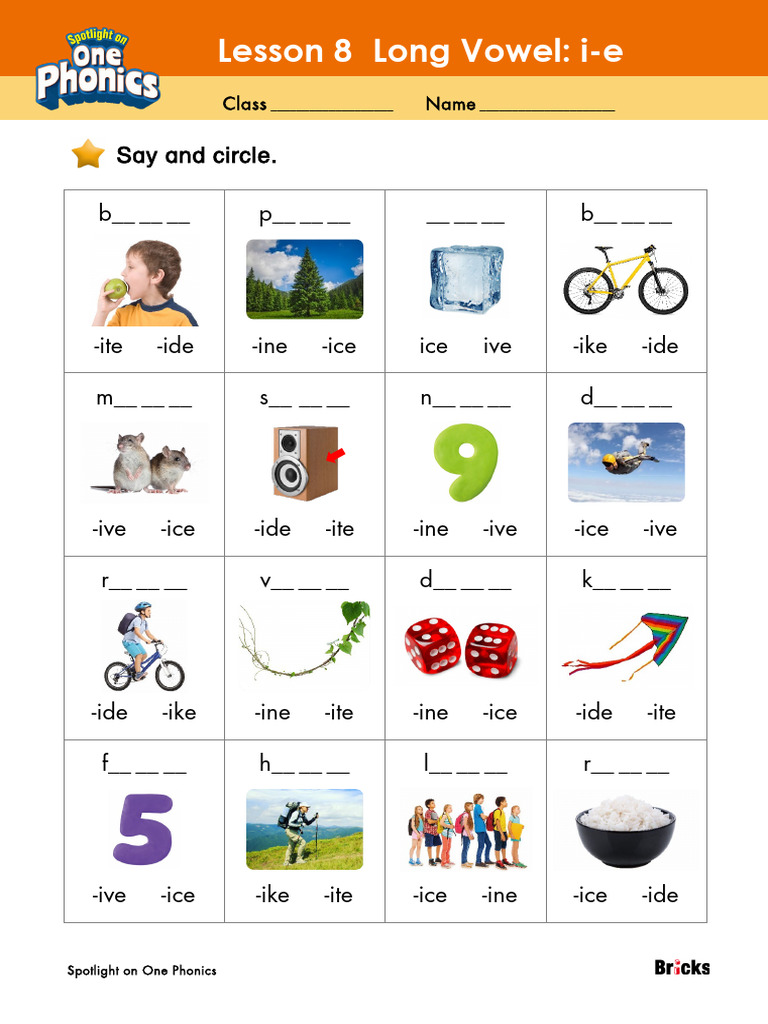 Spotlight on One Phonics_Worksheet_Lesson 08 | PDF | Reading (Process ...