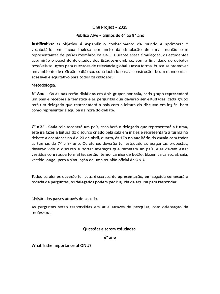 United Nation Project | PDF | United Nations | International Relations