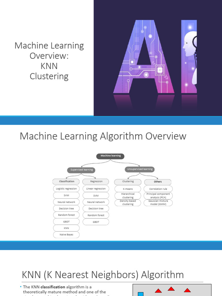 09_Machine Learning Overview_KNN and Clustering | PDF | Cluster ...