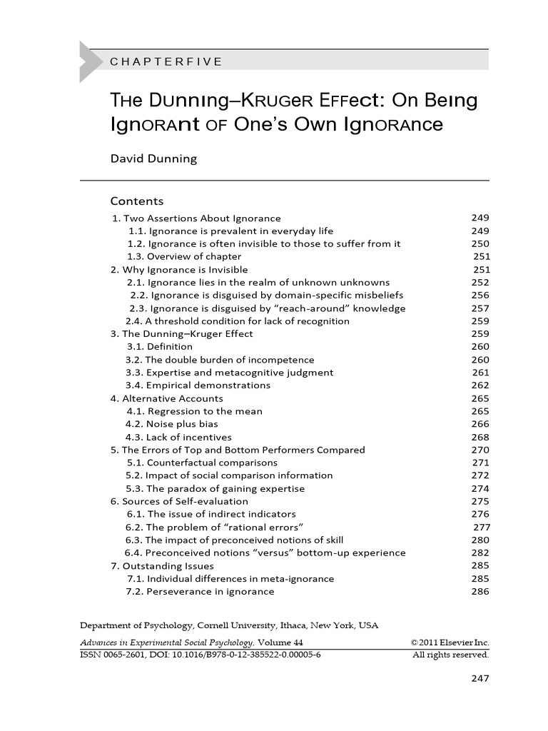 DK_Effect | PDF | Knowledge | Interest