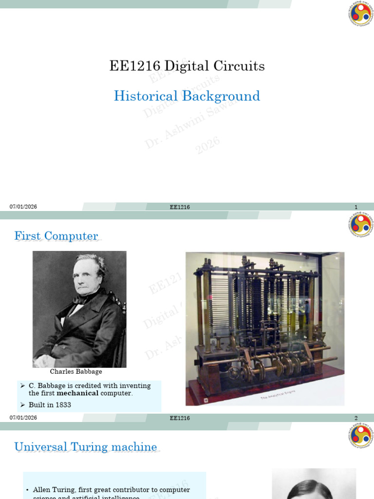 Lec02 History | PDF | Transistor | Integrated Circuit