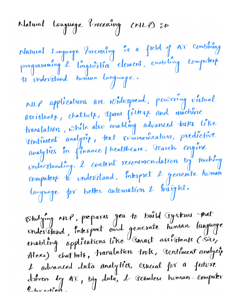 Natural Language Processing (MAP)-» (1) | PDF