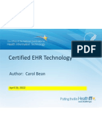 Certified EHR Technology