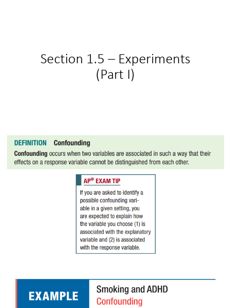 1.5 - Experiments (Part I) | PDF