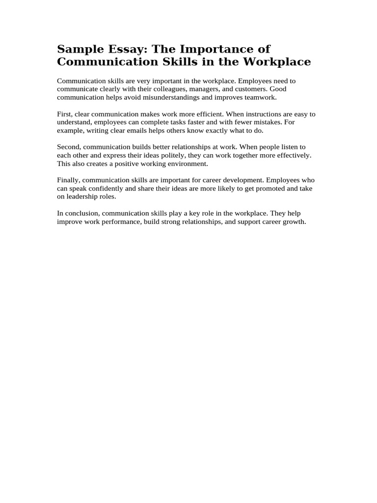 Sample Essay | PDF