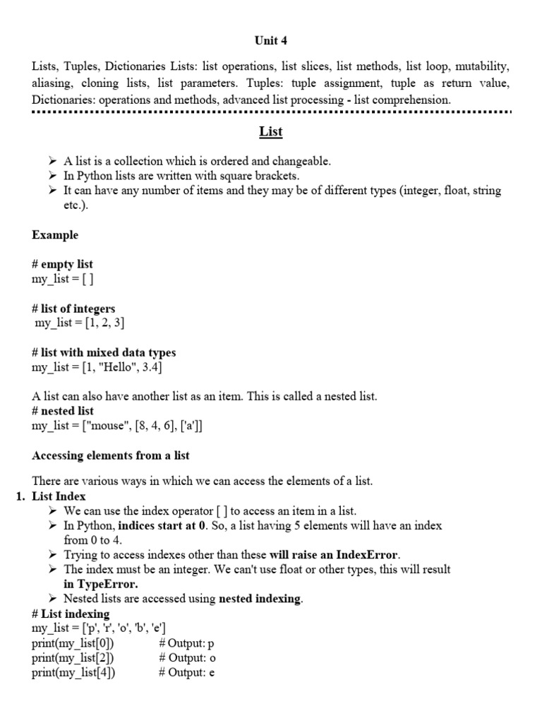 Unit 4-1 | PDF | Control Flow | Parameter (Computer Programming)