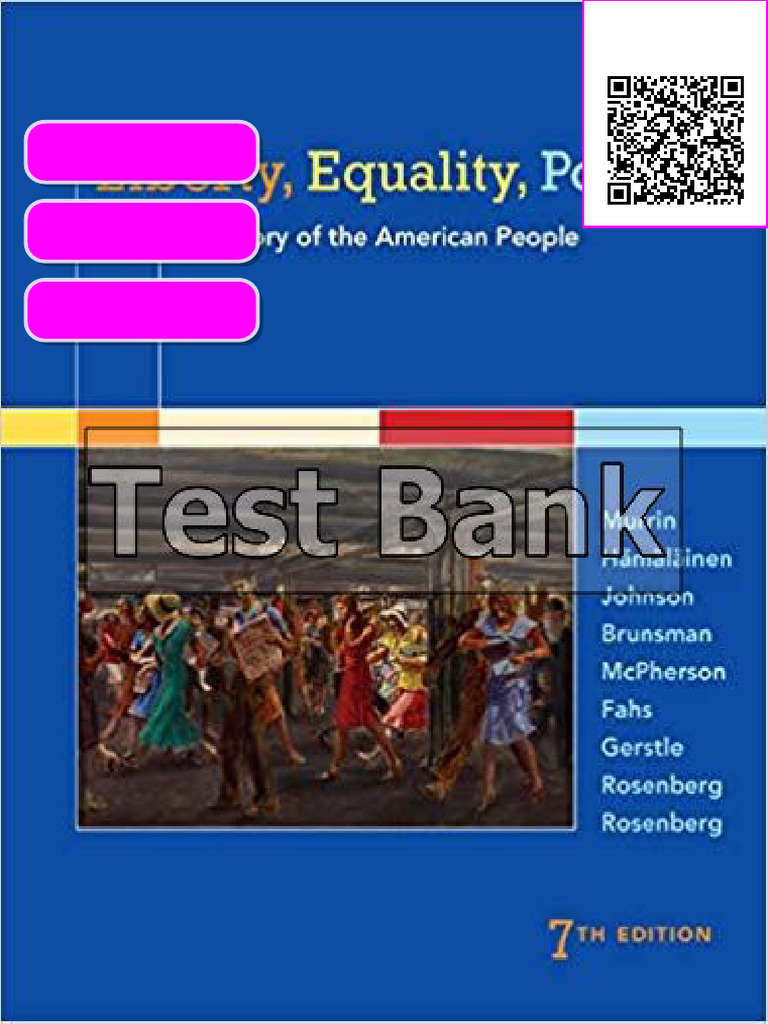 Liberty Equality Power A History of the American People 7th Edition ...