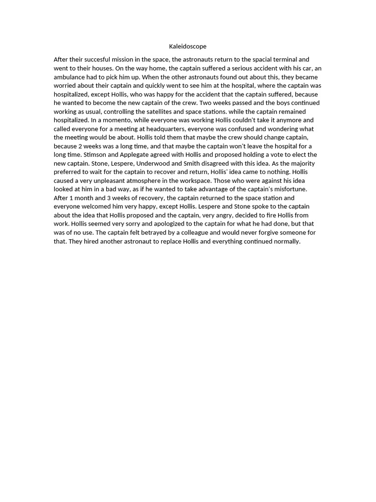 Kaleidoscope My Version | PDF