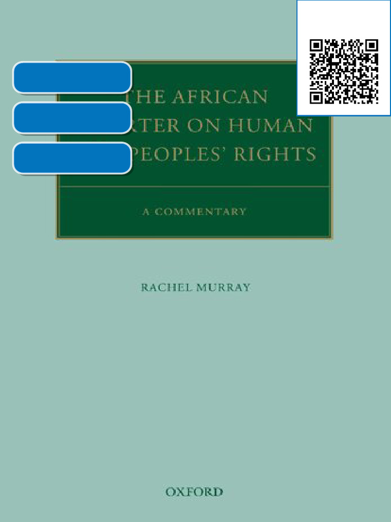 Ebook The African Charter on Human and Peoples' Rights: A Commentary ...