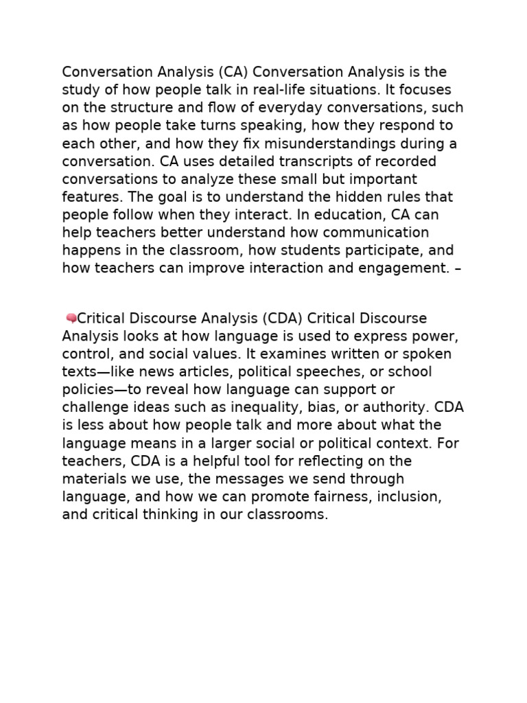 Conversation Analysis-capsule Presentation | PDF