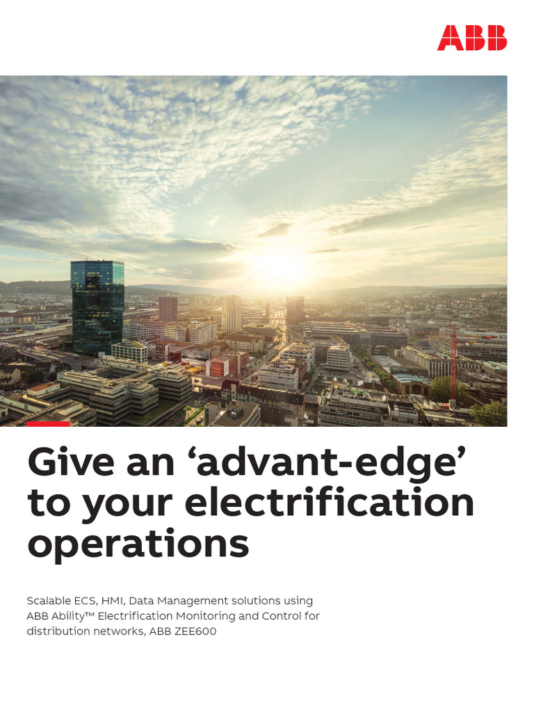 Abb Zee600 Brochure 2nga000200 Lrena | PDF | Automation | Scada