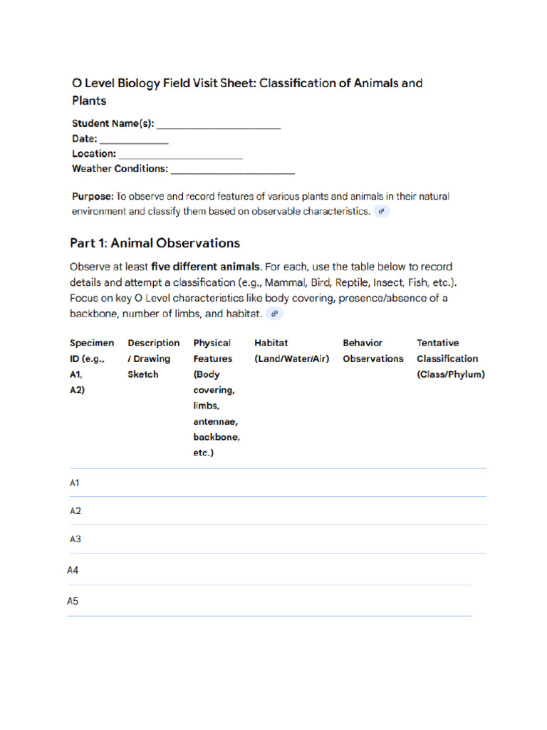 Classification Sheet | PDF