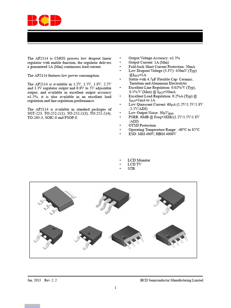 ap2114 | PDF | Resistor | Cmos