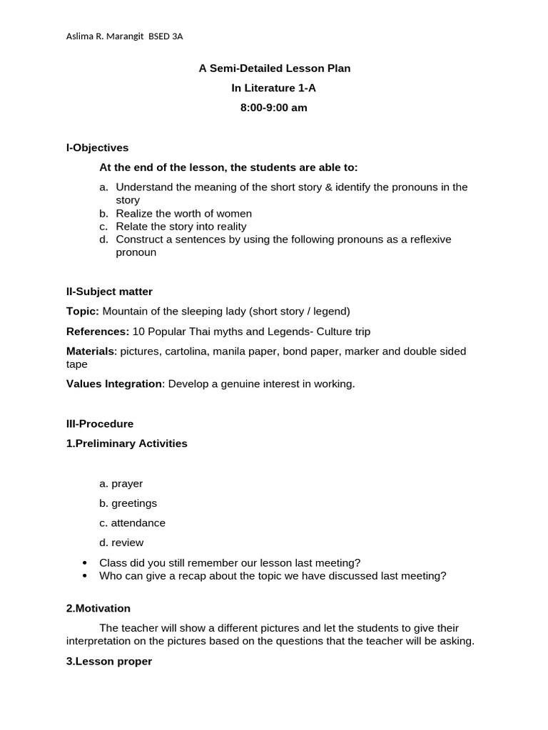 Lesson Plan | PDF | Human Communication | Linguistics