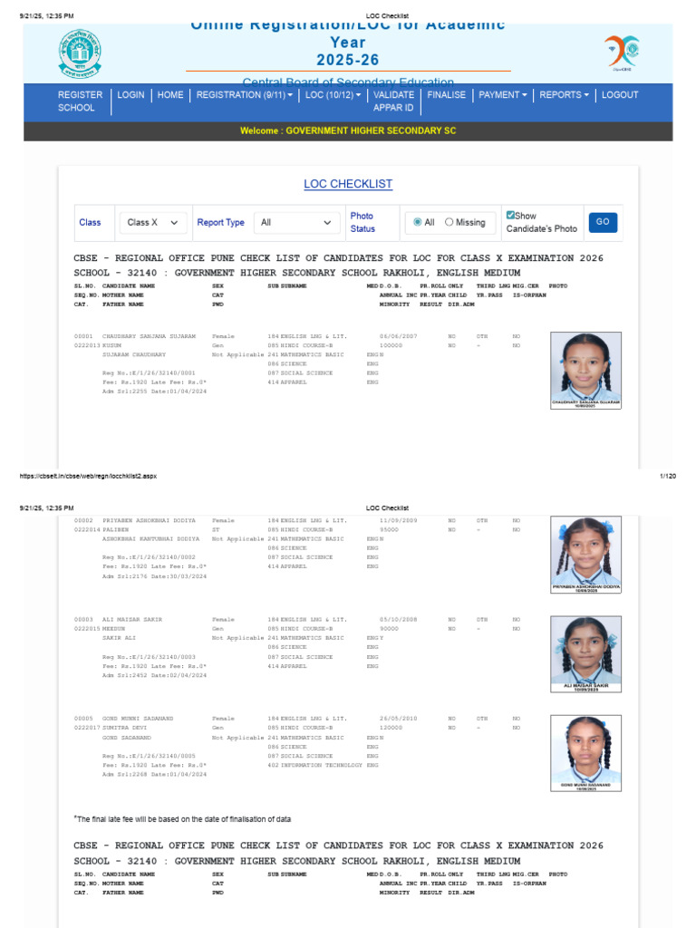 LOC Checklist 10TH 2025-26 | PDF | Educational Stages | Adolescence