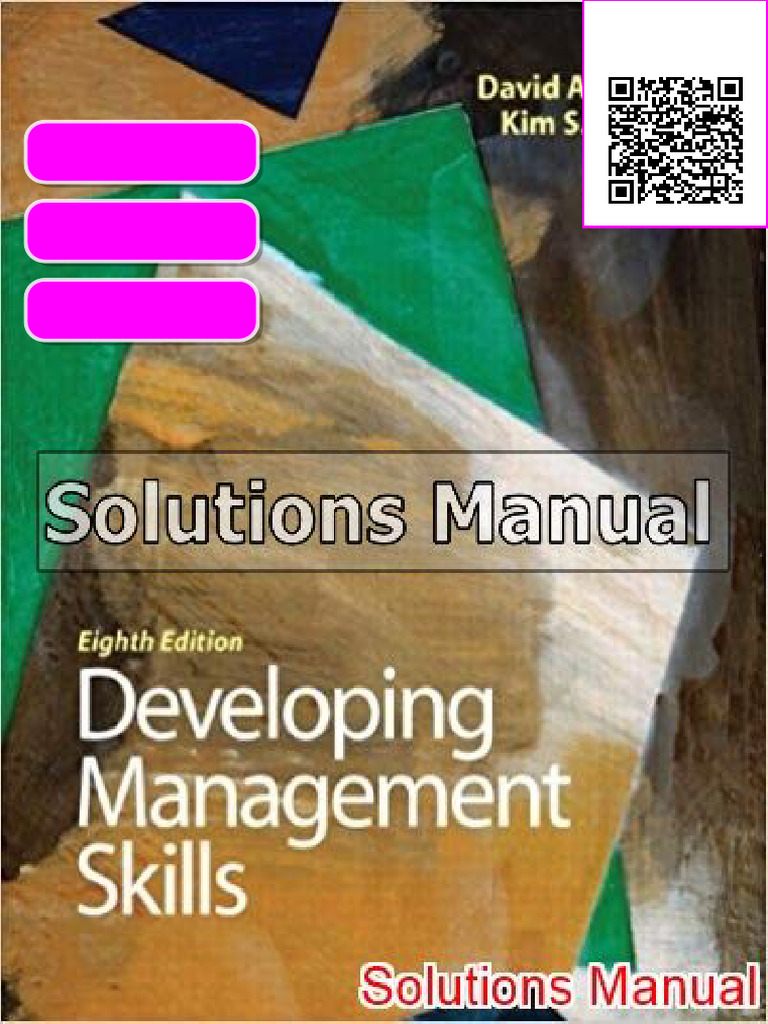 Developing Management Skills 8th Edition Whetten Solutions Manual ...