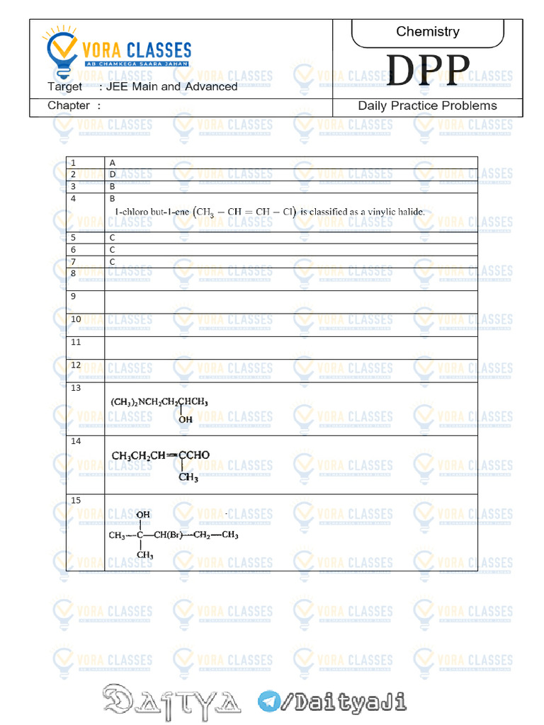Dpp 3 Nomenclature Sol | PDF