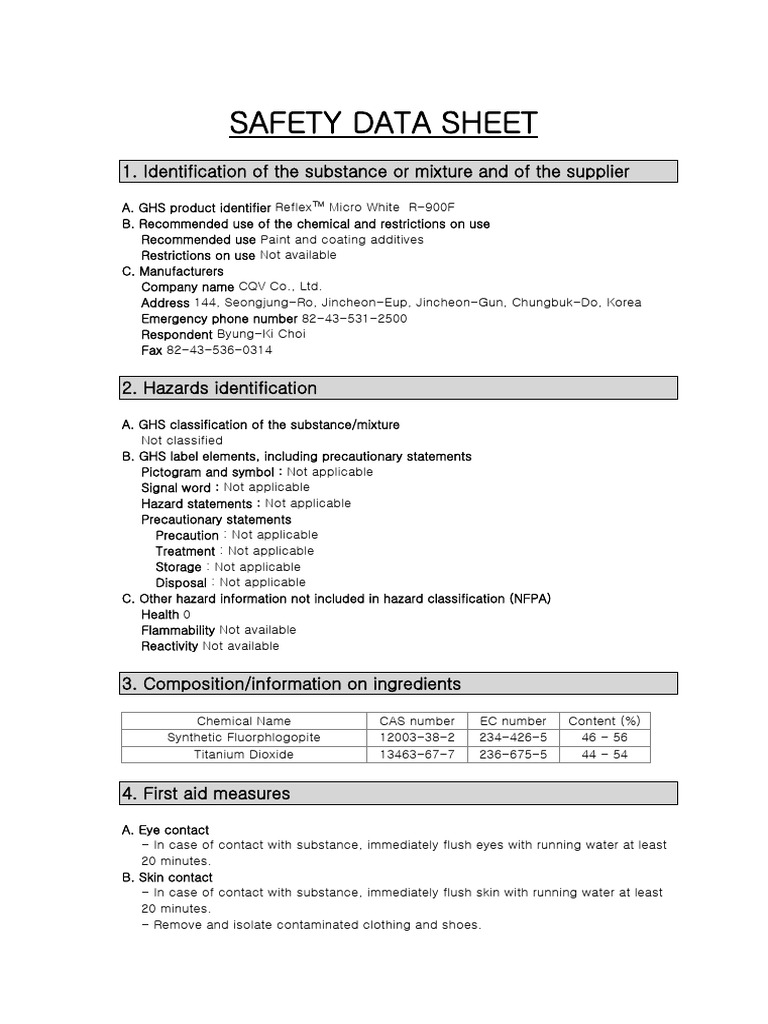 4. PG-1032 (R-900F) EMSDS (2022) | PDF | Personal Protective Equipment ...