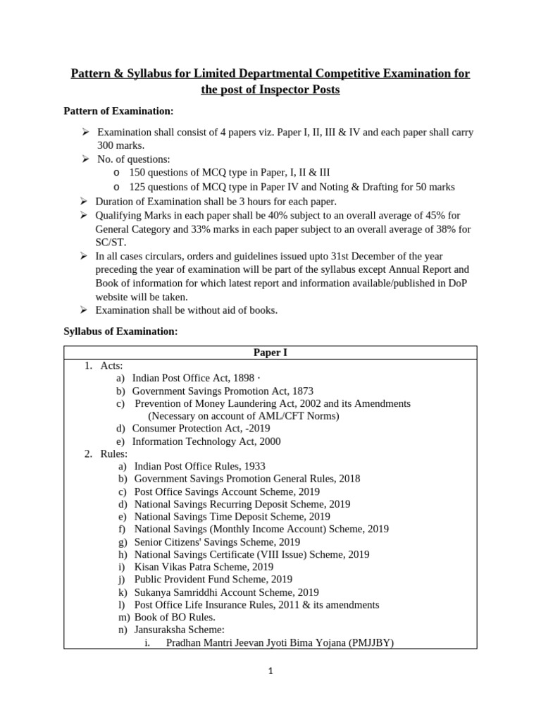 IPO SYLLABUS 2022 | PDF