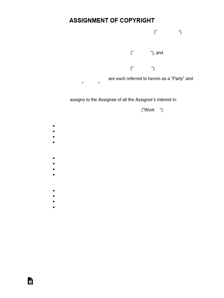 Assignment of Copyright Agreement | PDF | Assignment (Law) | Property Law