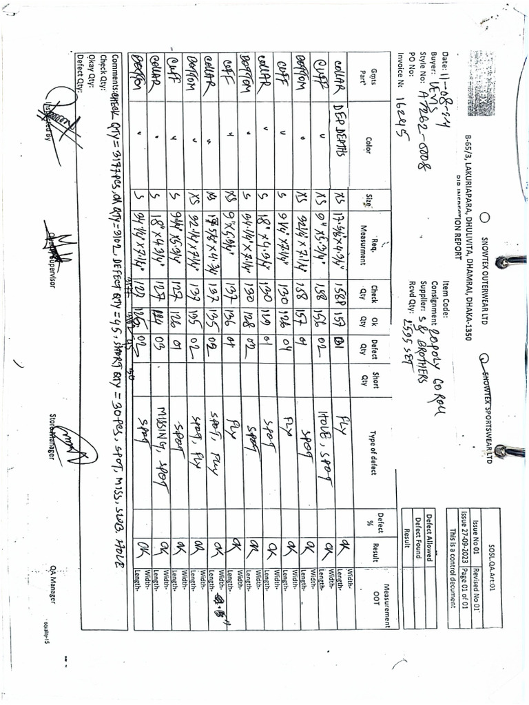 Rib Inspection Report | PDF