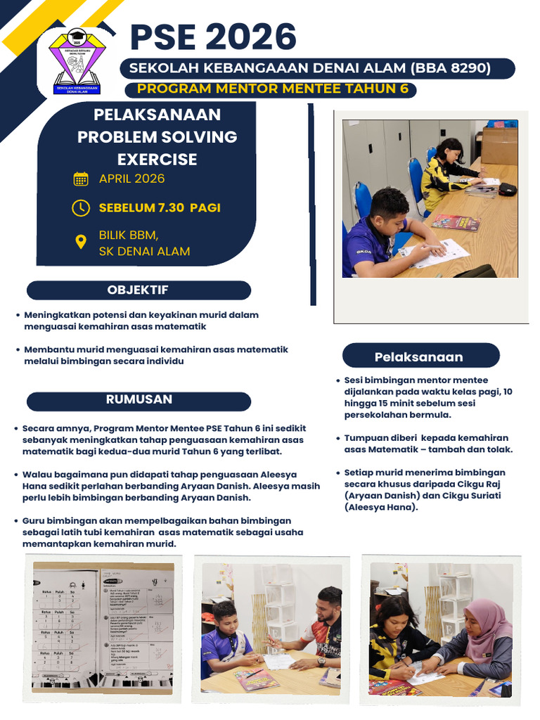 OPR Program Solving Exercise (PSE) SK Denai Alam April 2026 | PDF