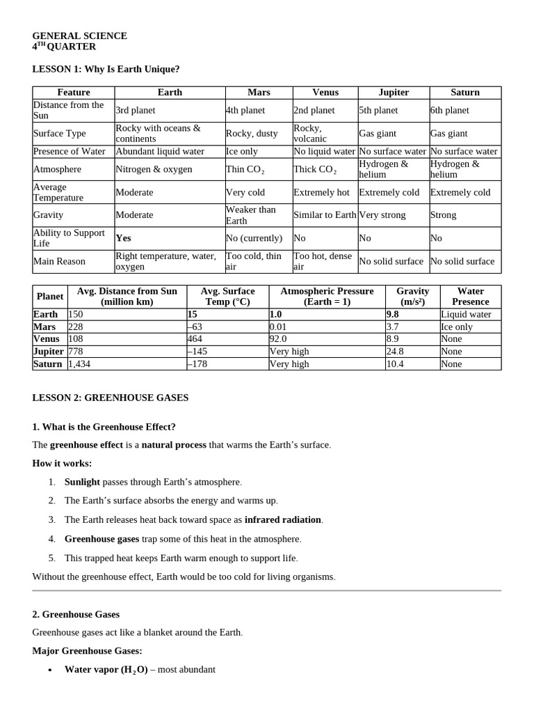 GENERAL SCIENCE OVERVIEW | PDF | Rock (Geology) | Volcano