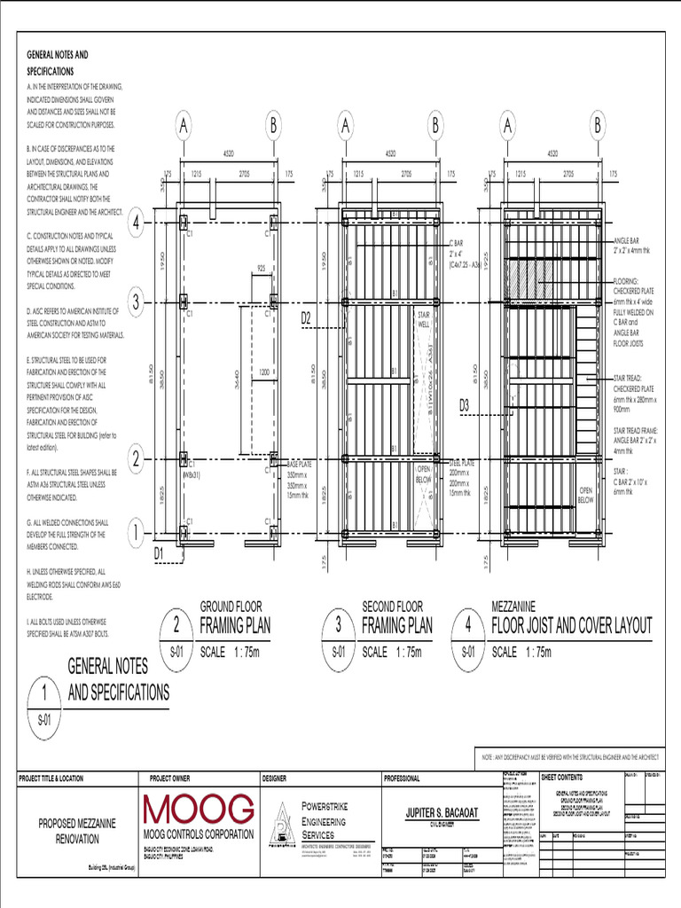 101725_structural Meps_proposed Storage Mezzanine | PDF | Structural ...