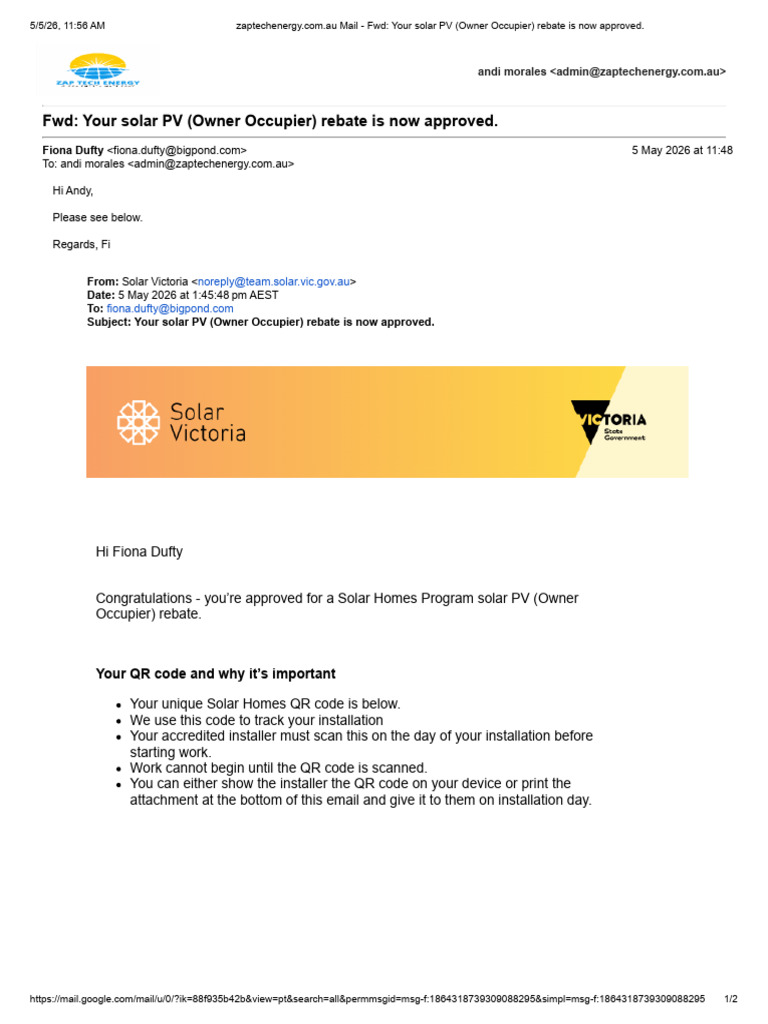 Fiona Dufty - Solar Vic QR Code | PDF | Encodings | Naming Conventions