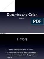 Dynamics and Instrument Timbres