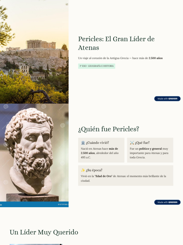 Pericles El Gran Lider de Atenas | PDF | Atenas | Antigua Grecia