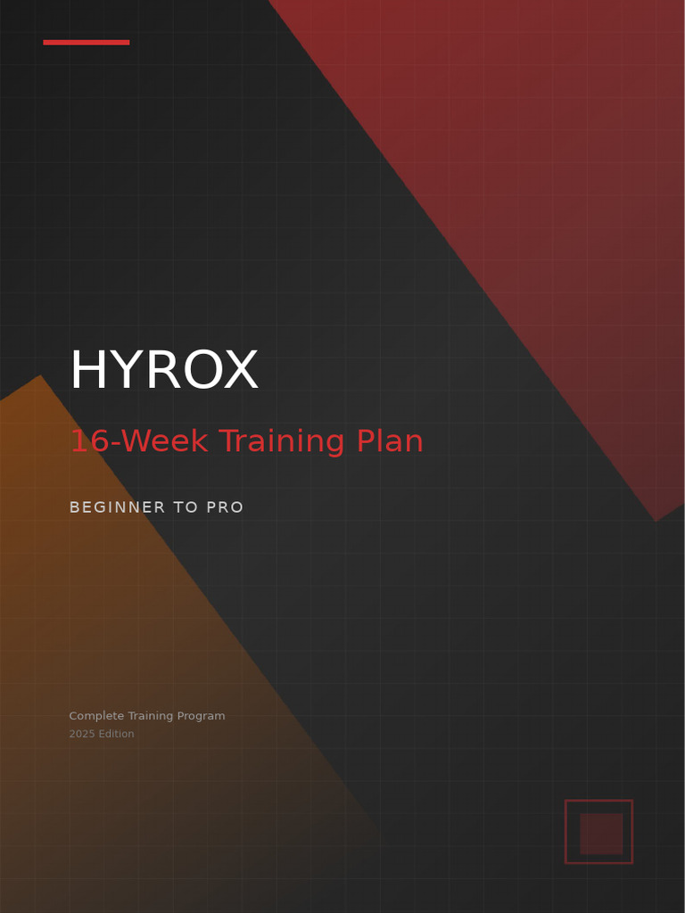 HYROX 16 Week Training Plan (1) | PDF | Aerobic Exercise | Physical Fitness