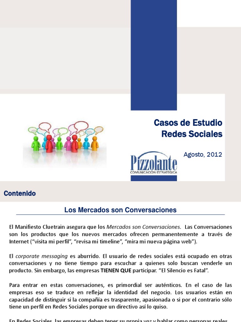 Estrategias de Empresas en Redes Sociales | PDF | Servicio de redes ...