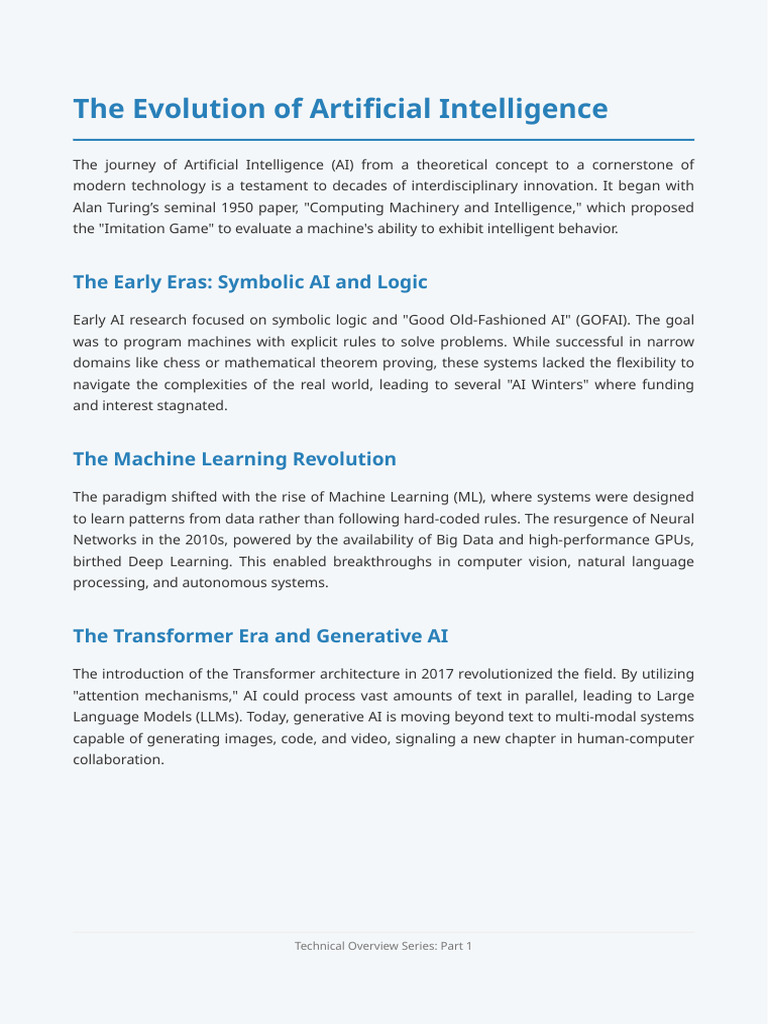 The Evolution of AI | PDF