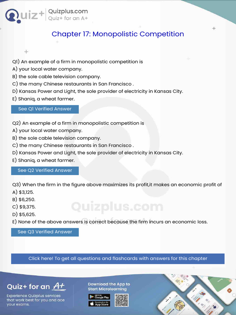 An Example of a Firm in Monopolistic Competition Is | PDF | Elasticity ...