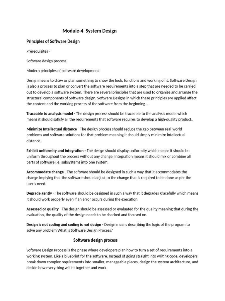 Software Design | PDF | Modular Programming | System