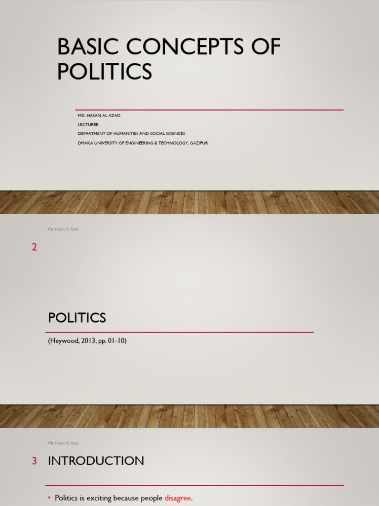 Basic Concepts of Politics_slides | PDF | Decision Making