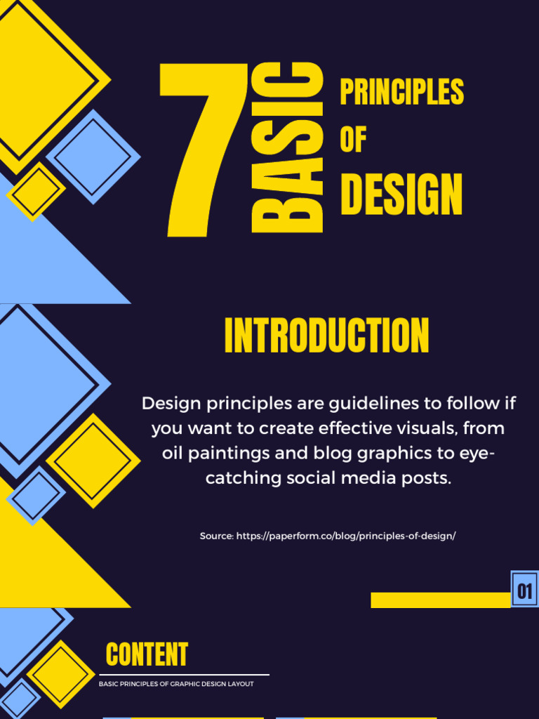 Basic Principles of Graphic Design Layout Presentation (1) | PDF