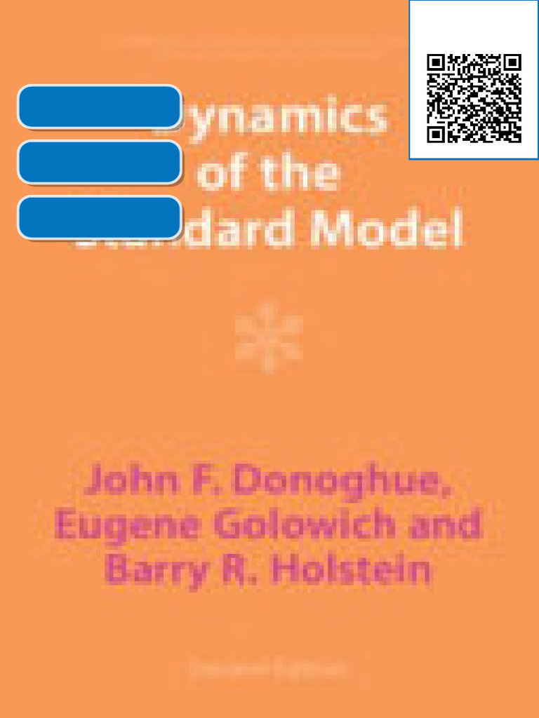 Download Ebook Dynamics of the Standard Model 2nd Edition John F ...
