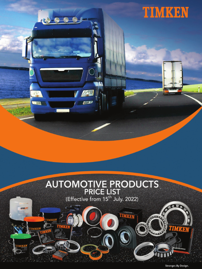 TIMKEN India Price List | PDF