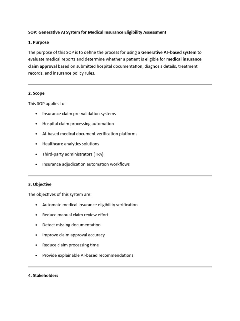 Sop Medical | PDF