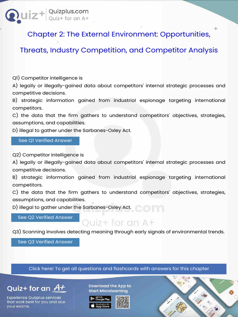 Competitor Intelligence Is | PDF | Mergers And Acquisitions ...